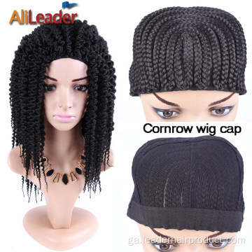 Capaí Wig Braided Cróise Cornrow Chun Wigs a Dhéanamh